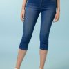 CLOTHING Miss Etam | Broek 'Jackie' Capri Blauw