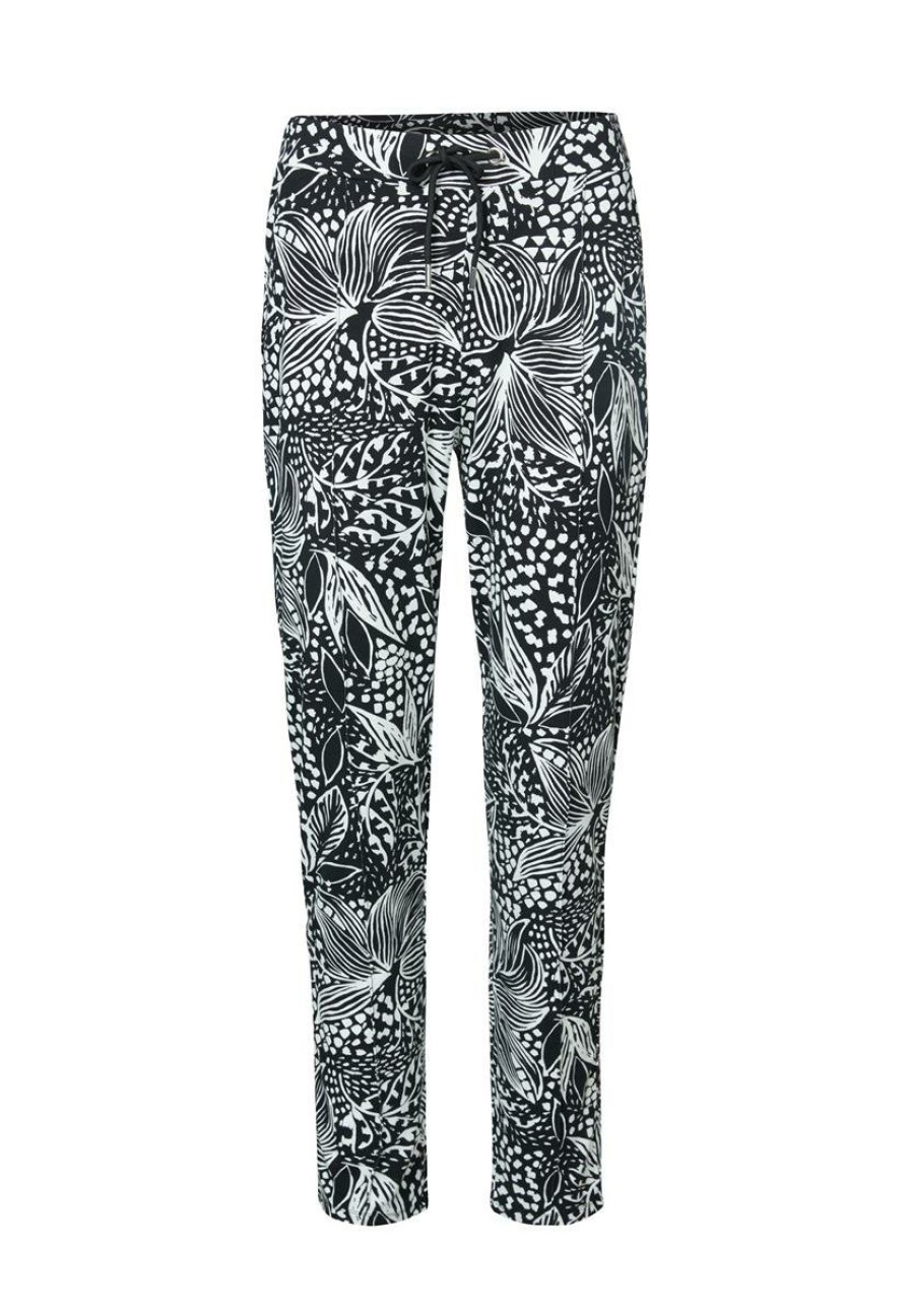 CLOTHING Miss Etam | Jogger Print Zwart