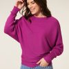 CLOTHING Miss Etam | Rib Sweater Paars