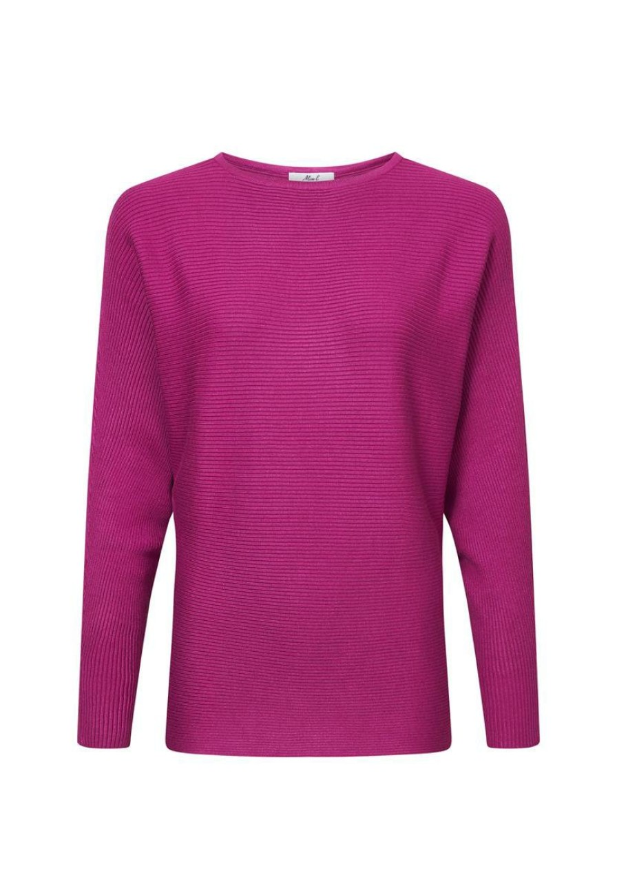 CLOTHING Miss Etam | Rib Sweater Paars