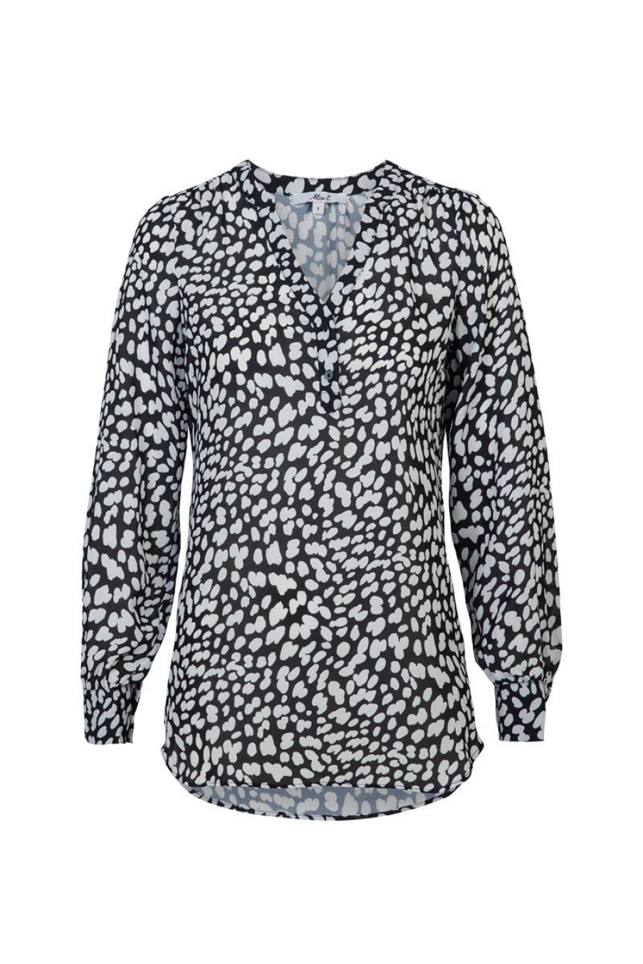 CLOTHING Miss Etam | Blouse 'Lara' Print Zwart