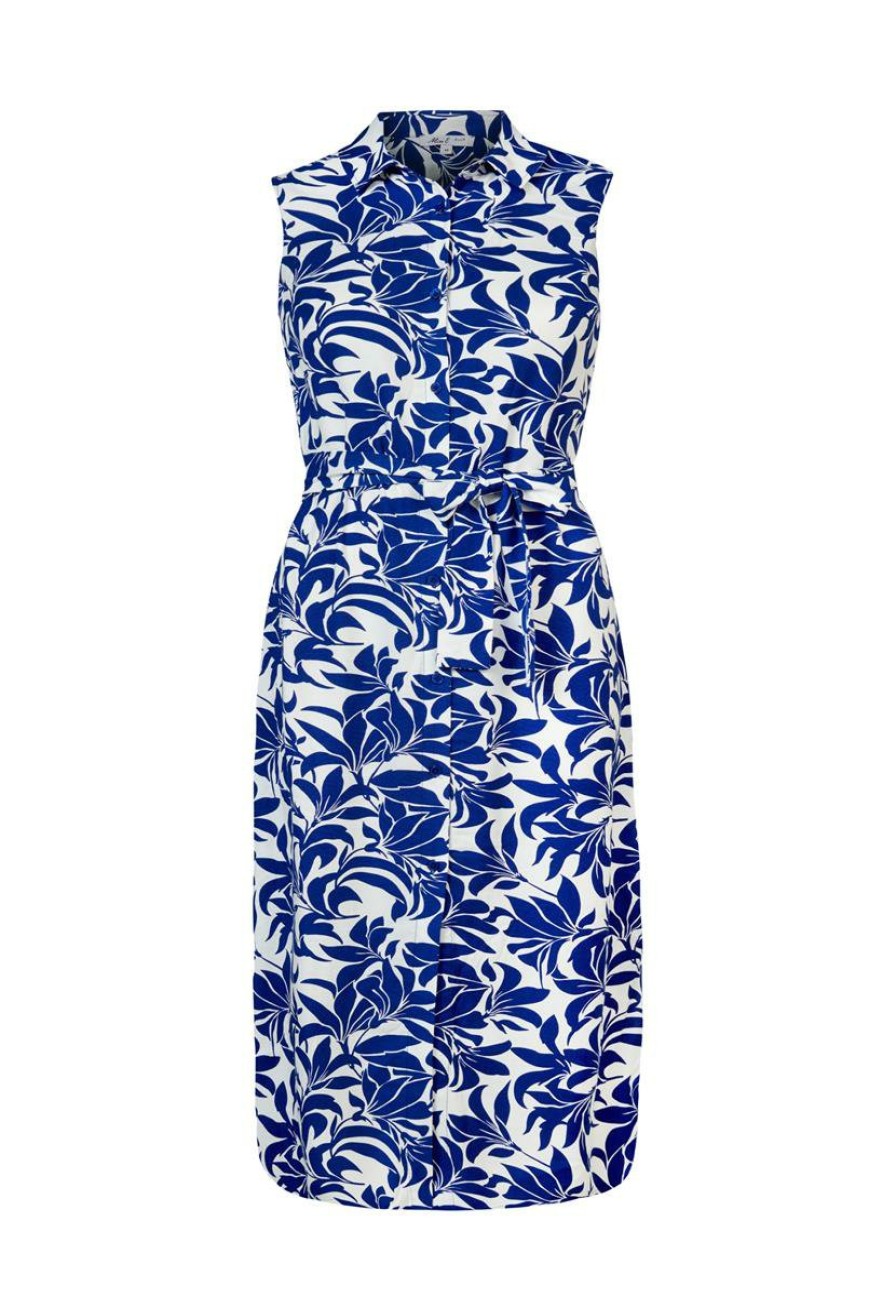 PLUS Miss Etam | Jurk Print Blauw