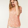 CLOTHING Miss Etam | Top Print Oranje