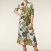 CLOTHING Miss Etam | Jurk Print Naturel