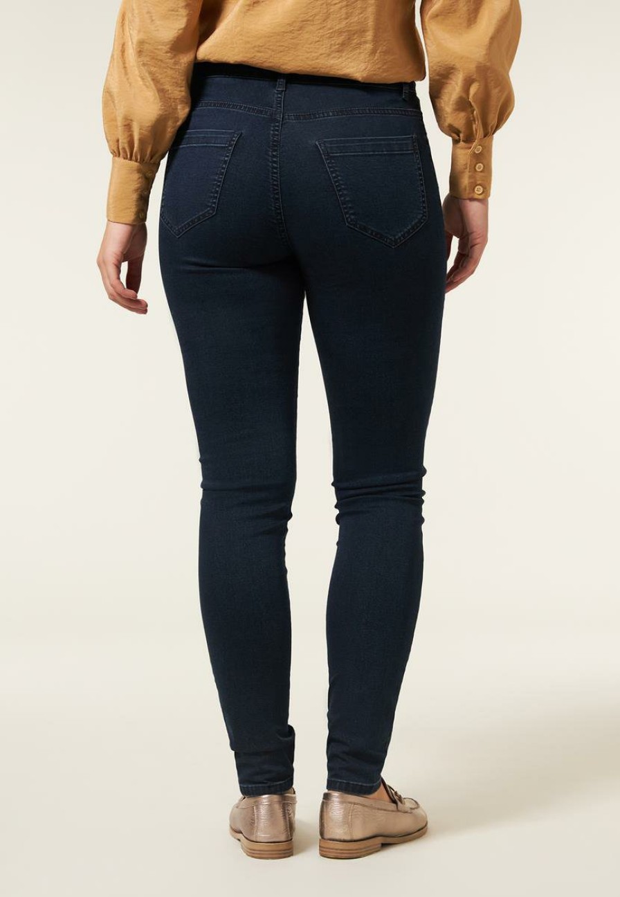 CLOTHING Miss Etam | Broek Powerstretch Blauw 32"