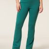 CLOTHING Miss Etam | Broek Flared Groen 32"