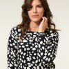 CLOTHING Miss Etam | Top Print Zwart