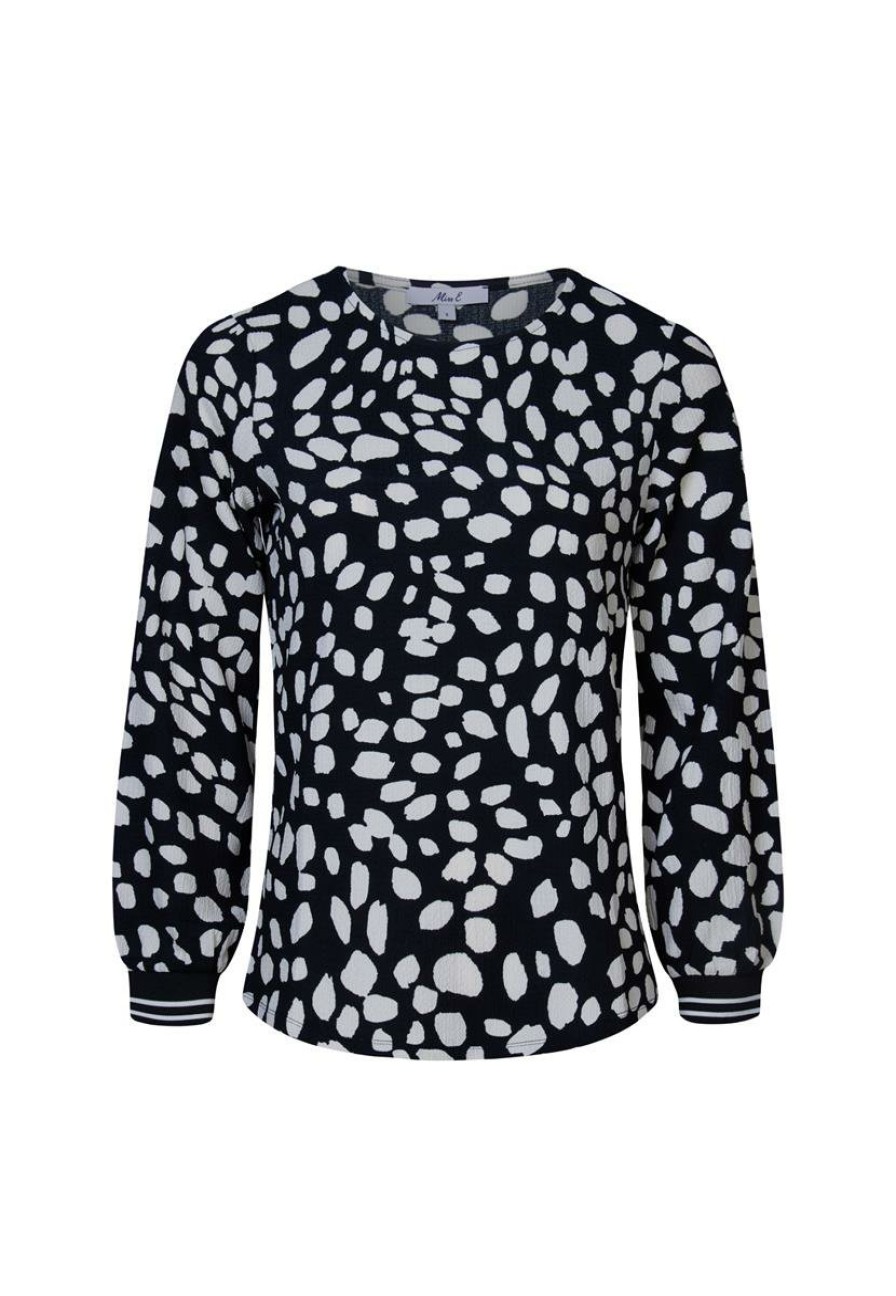 CLOTHING Miss Etam | Top Print Zwart