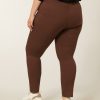 PLUS Miss Etam | Broek 'Belle' Bruin 32"