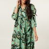 CLOTHING Miss Etam | Jurk Print Groen