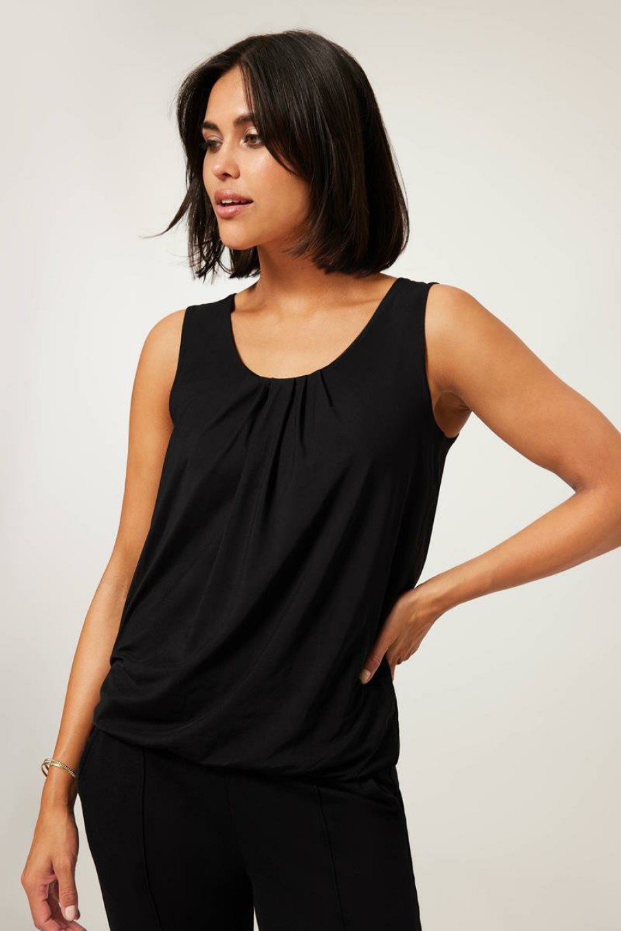 CLOTHING Miss Etam | Top 'Anki' Zwart