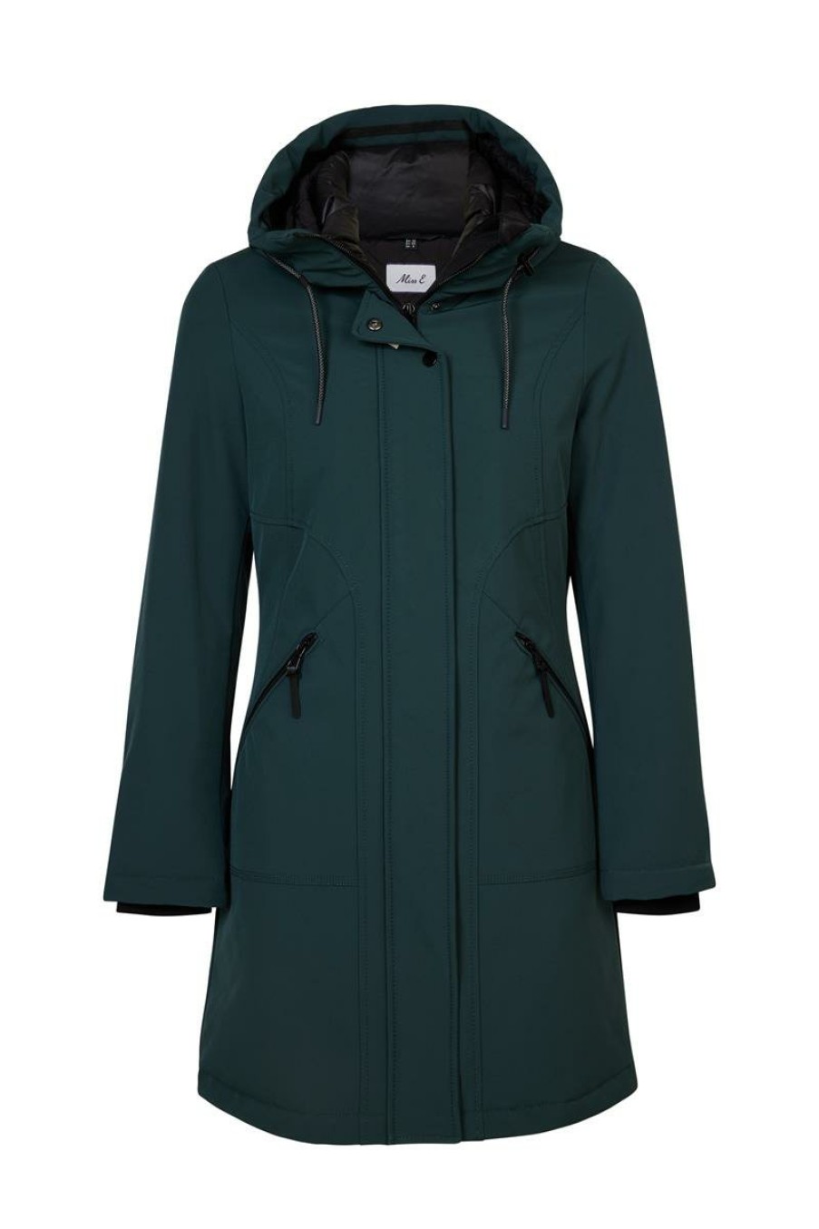 PLUS Miss Etam | Jas 'Wendy' Softshell Groen