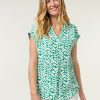 CLOTHING Miss Etam | Top Print Groen