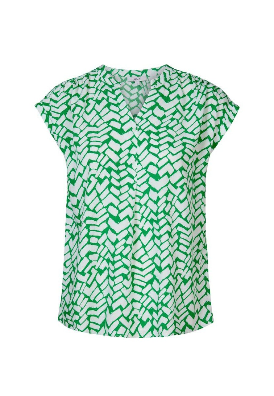 CLOTHING Miss Etam | Top Print Groen