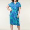 PLUS Miss Etam | Jurk Print Blauw