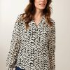 CLOTHING Miss Etam | Blouse Print Zwart