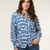 CLOTHING Miss Etam | Blouse Print Blauw