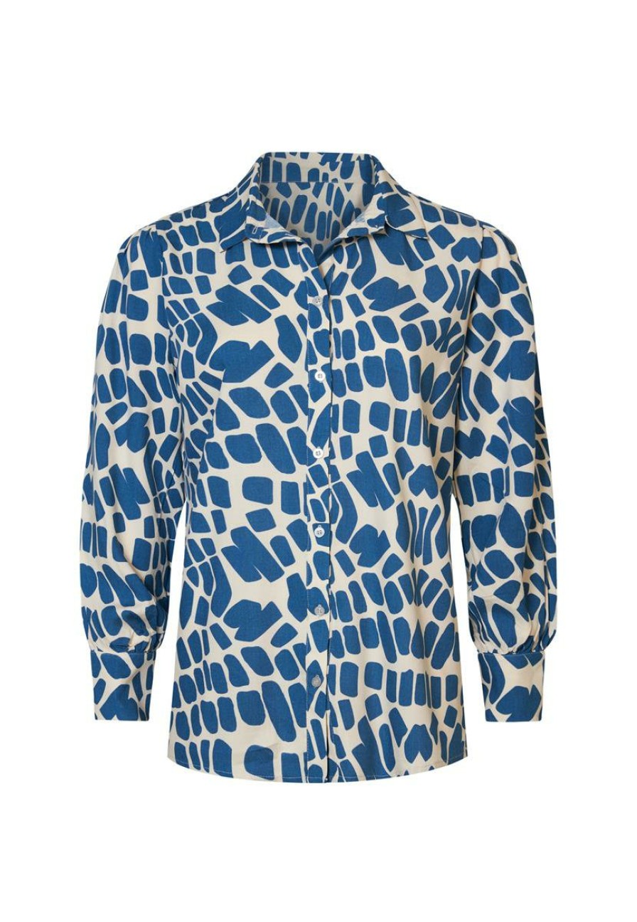 CLOTHING Miss Etam | Blouse Print Blauw