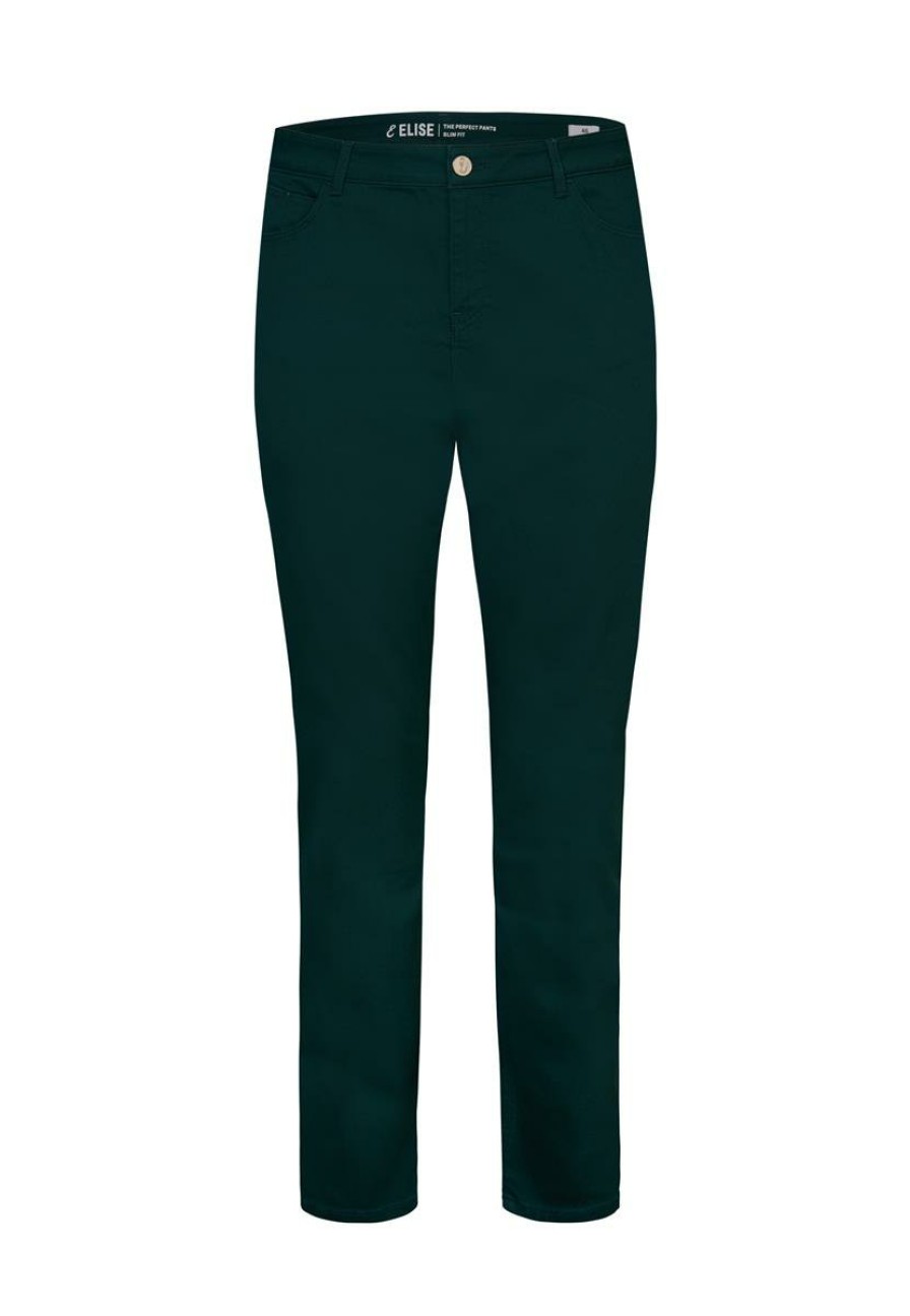 PLUS Miss Etam | Broek Slim Fit Groen 32"