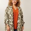 PLUS Miss Etam | Vest Print Groen