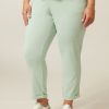 PLUS Miss Etam | Broek 'Janine' Scuba 7/8 Groen