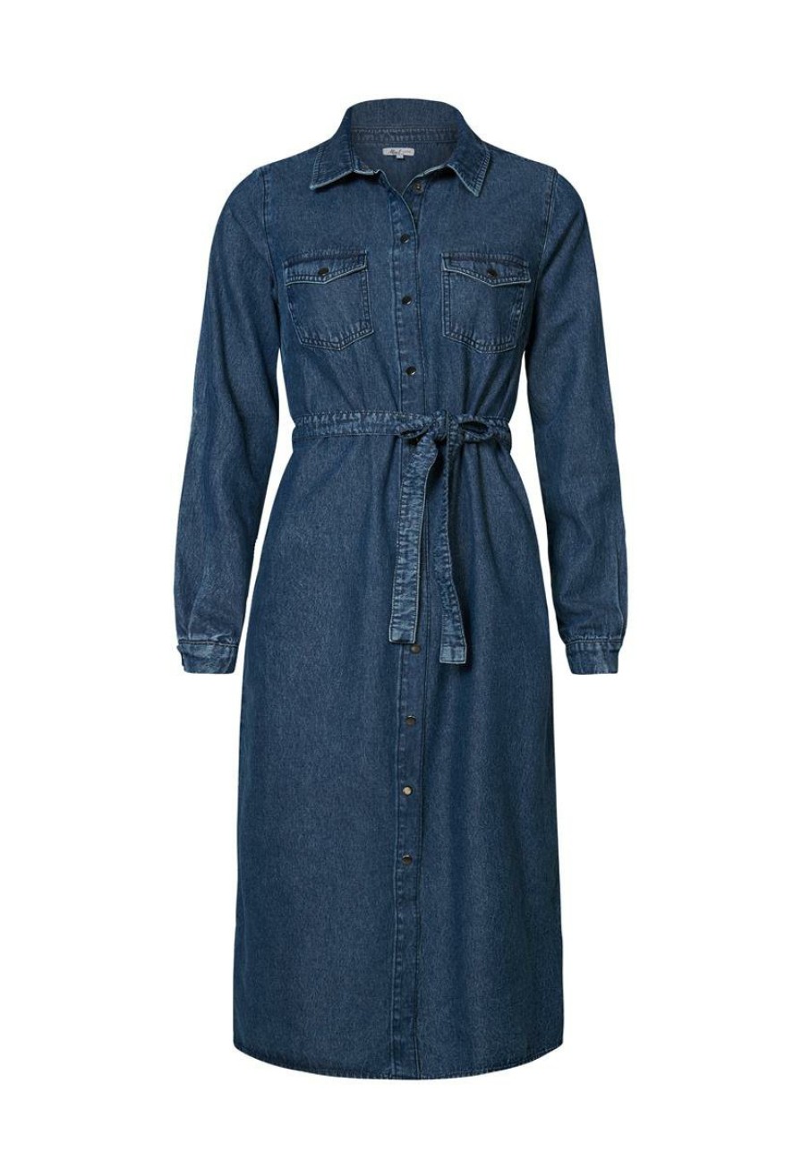 CLOTHING Miss Etam | Jurk Denim Blauw