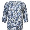 PLUS Miss Etam | Top Print Blauw