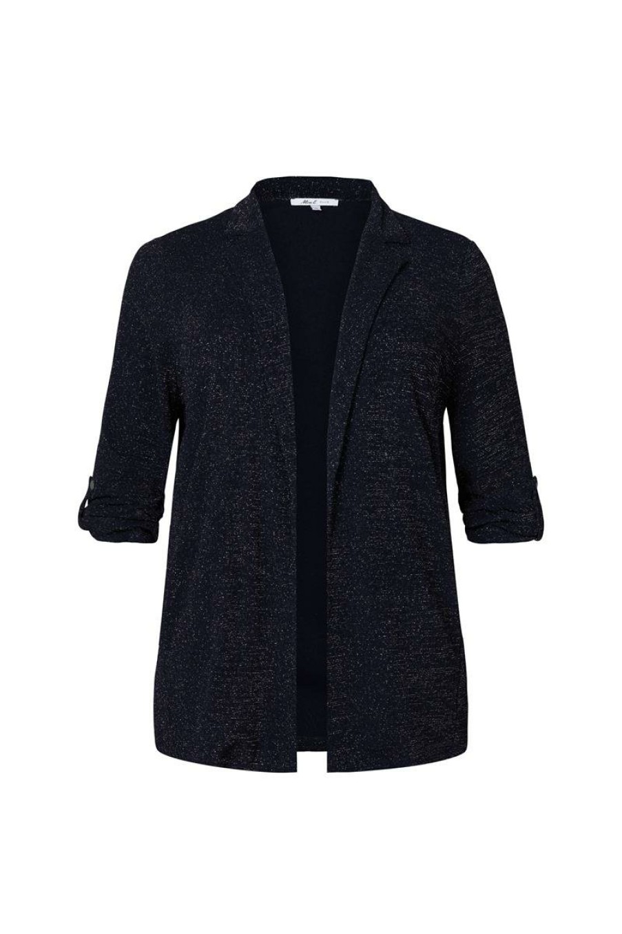 PLUS Miss Etam | Blazer 'Marly' Glitter Blauw