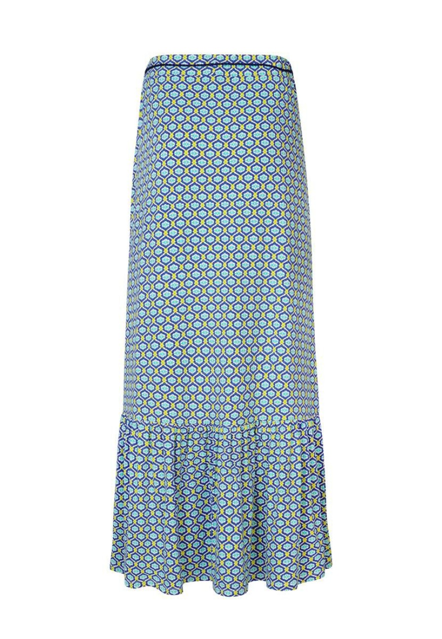 CLOTHING Miss Etam | Rok Print Blauw