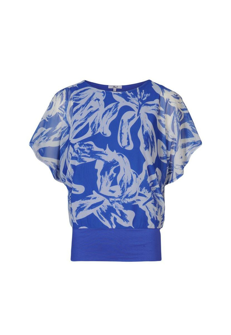 CLOTHING Miss Etam | Top Print Blauw