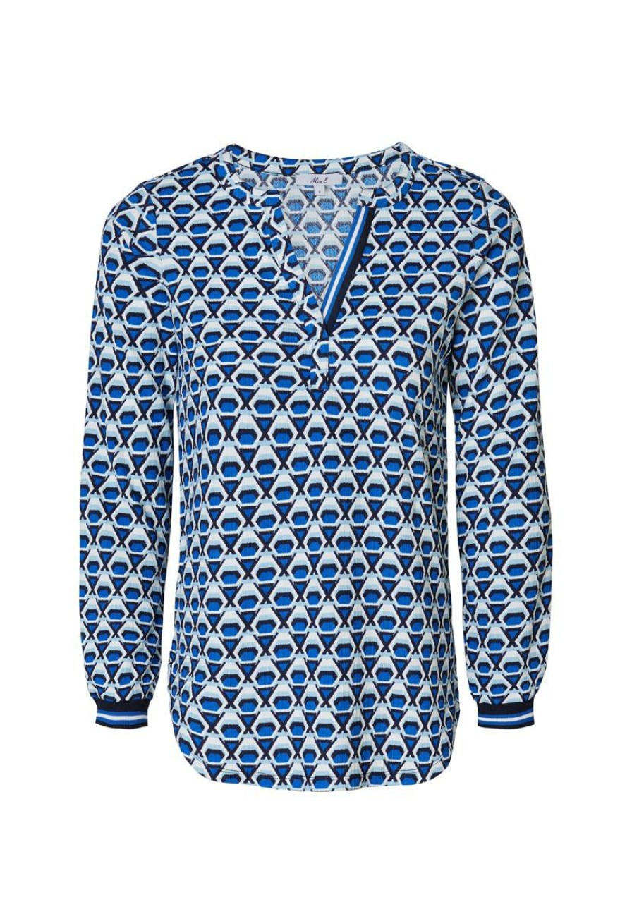 CLOTHING Miss Etam | Top Print Blauw