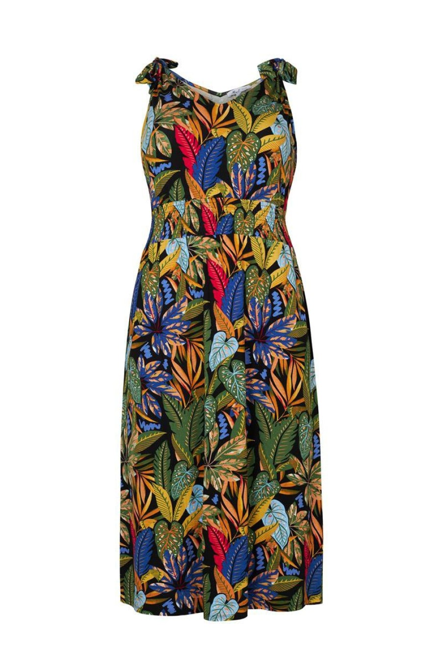 CLOTHING Miss Etam | Jurk 'Barbara' Print Zwart