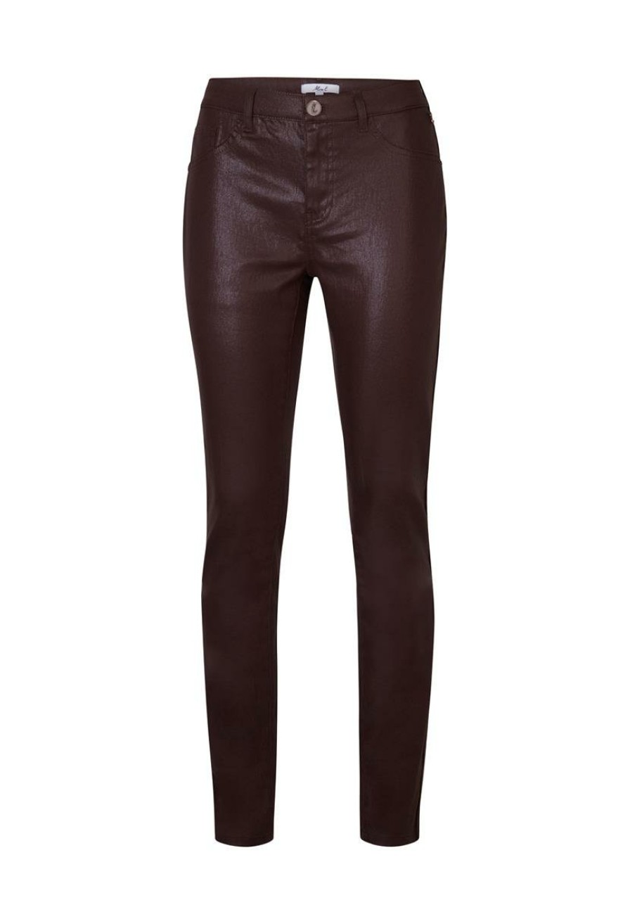 CLOTHING Miss Etam | Broek Metallic Bruin 32"