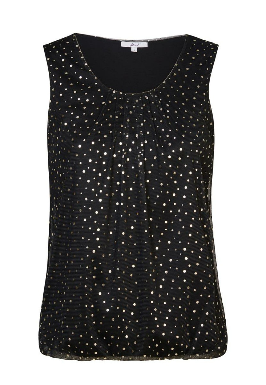 CLOTHING Miss Etam | Top Mouwloos Glitter Goud