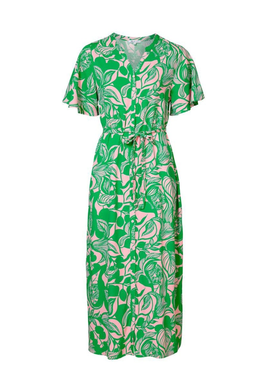 CLOTHING Miss Etam | Jurk Print Groen