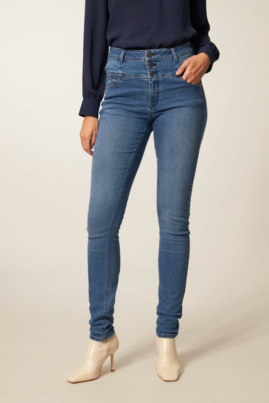 CLOTHING Miss Etam | Jeans 'Havanna' Skinny Blauw