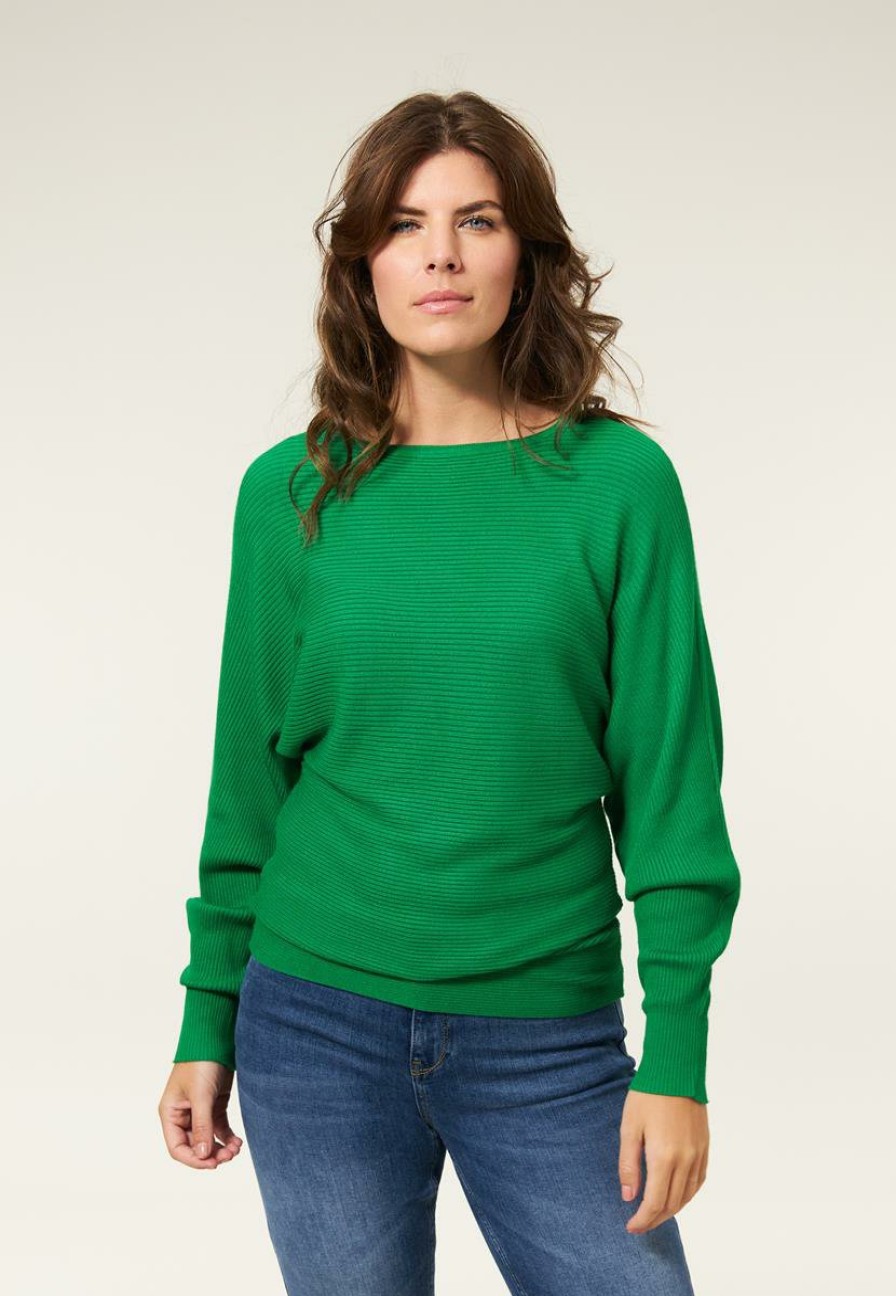 CLOTHING Miss Etam | Rib Sweater Groen