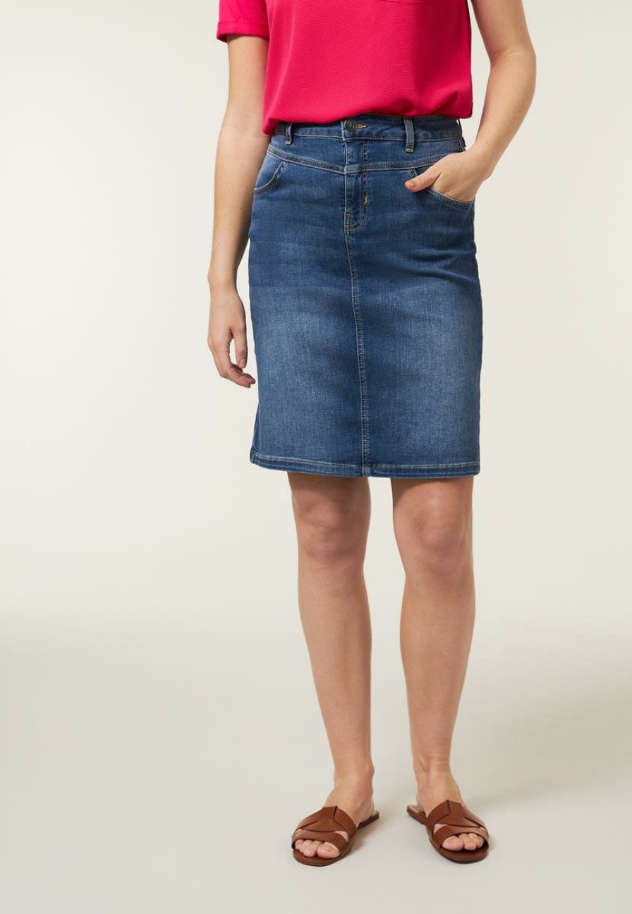 CLOTHING Miss Etam | Rok Denim Blauw