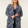 PLUS Miss Etam | Vest Print Blauw