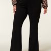 PLUS Miss Etam | Broek Flared Zwart 32"