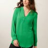 CLOTHING Miss Etam | Blouse Lange Mouw Groen