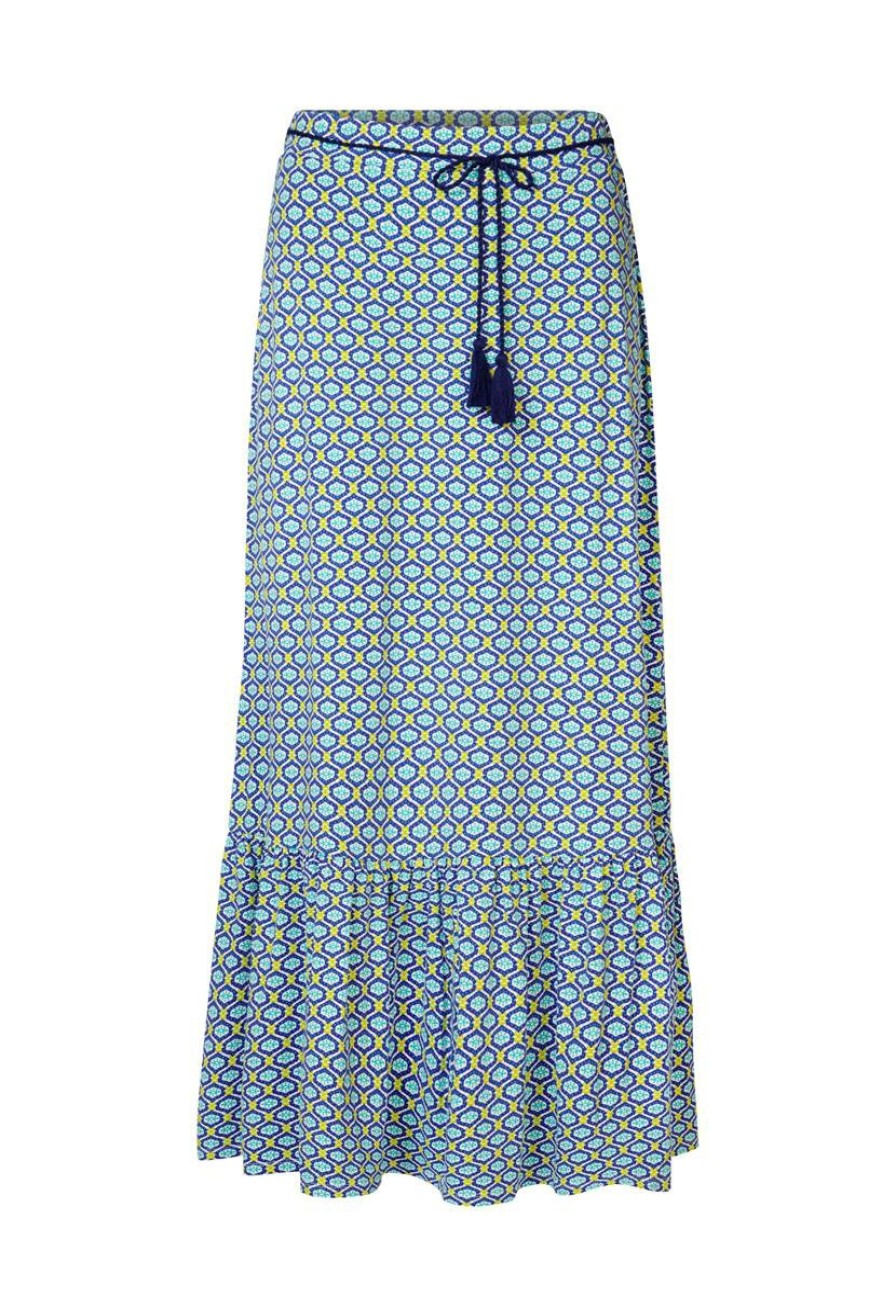 CLOTHING Miss Etam | Rok Print Blauw