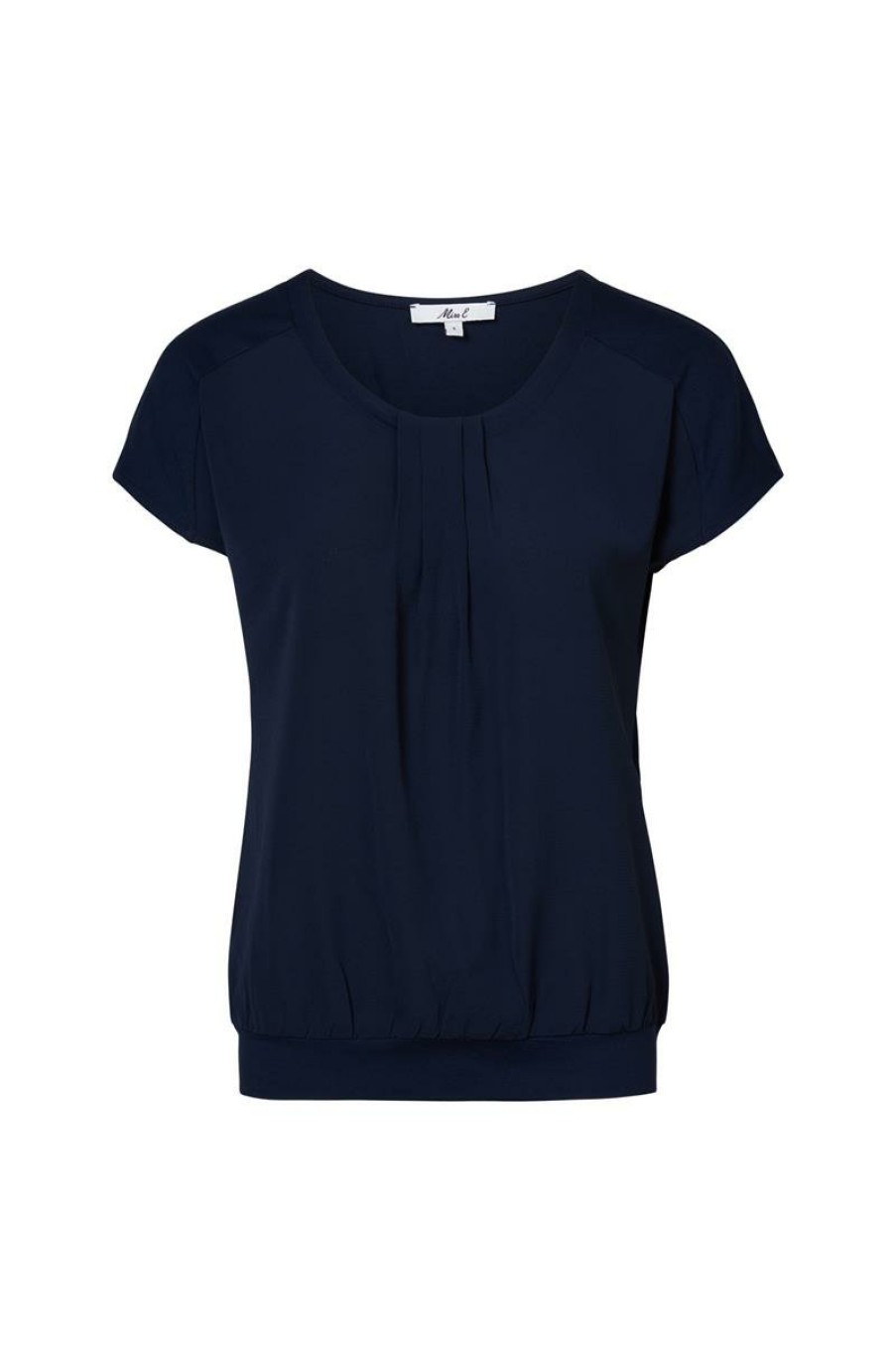 CLOTHING Miss Etam | Top Korte Mouw Blauw