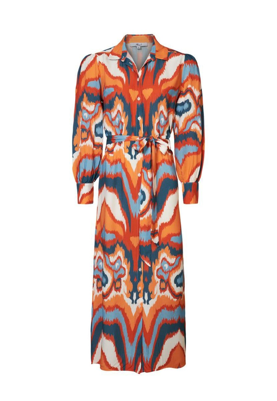 CLOTHING Miss Etam | Jurk Print Oranje