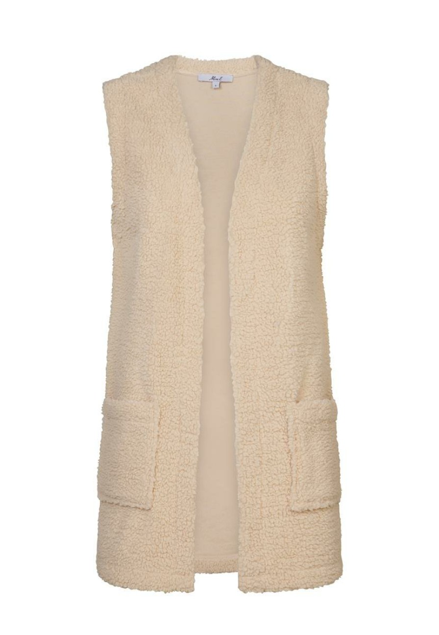 CLOTHING Miss Etam | Gilet Teddy Zand