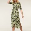 CLOTHING Miss Etam | Jurk Print Groen