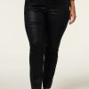 PLUS Miss Etam | Broek Metallic Print Zwart 32"