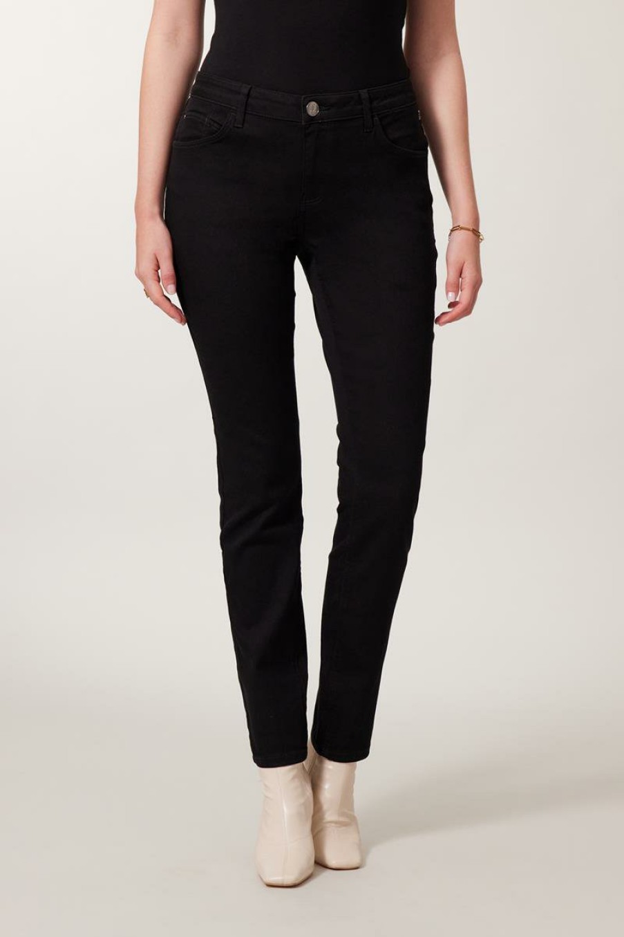 CLOTHING Miss Etam | Broek Slim Fit Zwart 32"