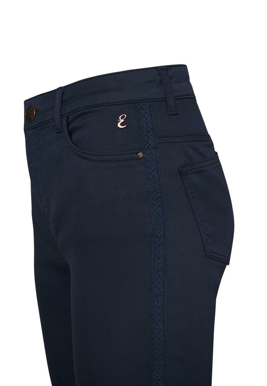 CLOTHING Miss Etam | Broek Slim Fit Blauw 36"