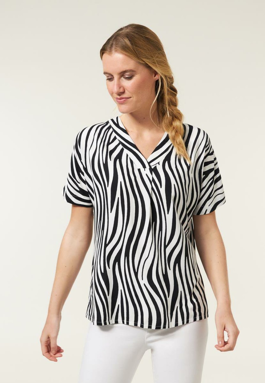 CLOTHING Miss Etam | Blouse Zebra Print